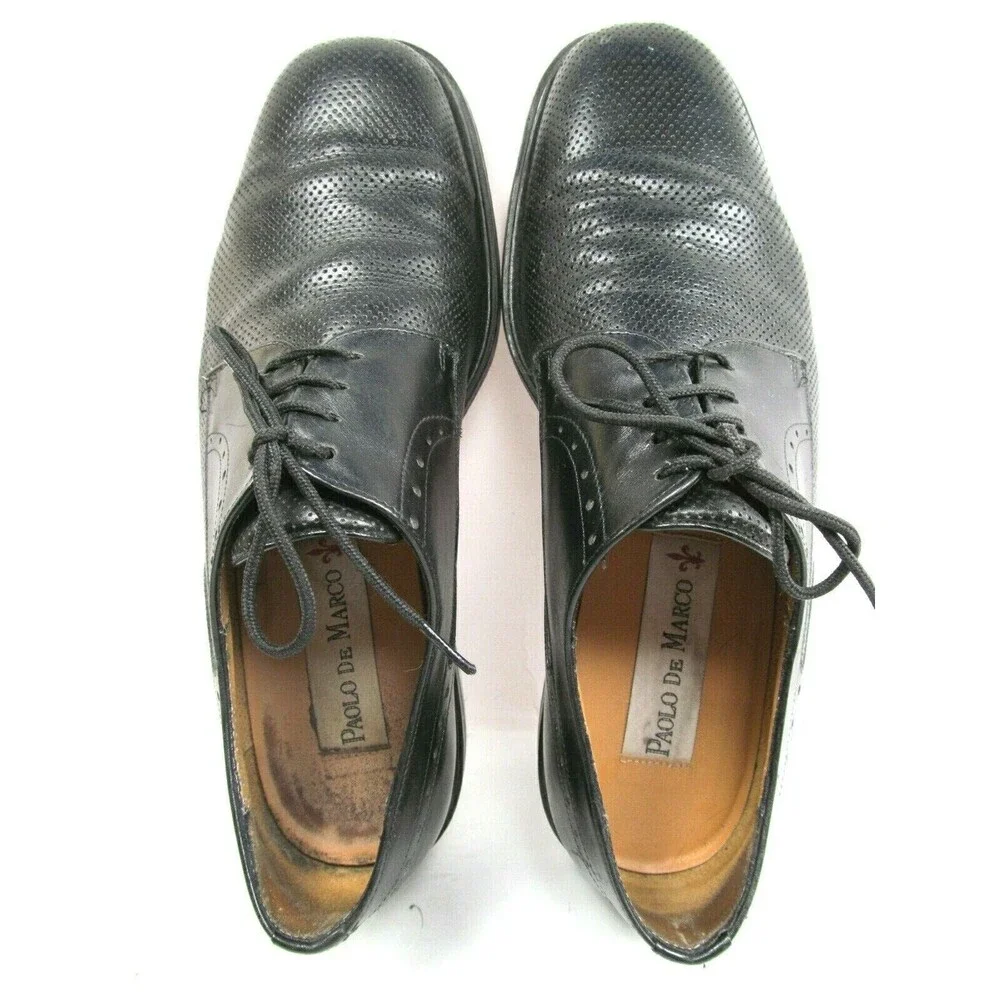 Paolo De Marco Leather Derbys Size US 10 Lace Up Made In Spain